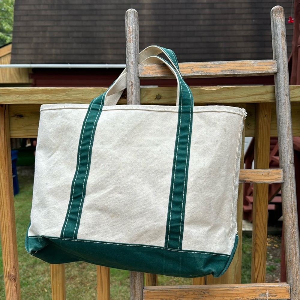 ll bean boat and tote bag